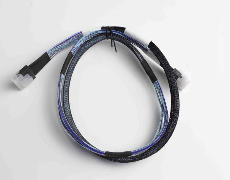 8654 TO 8654 Flat Ribbon Blue 74p Internal MiniSAS Cable 24Gb